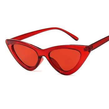 Femei de Moda Ochi de Pisică ochelari de Soare Brand de Lux de Designer la Modă Îngust Triunghiulară Pahare Mici de Epocă ochelari de Soare Doamnelor Oculos