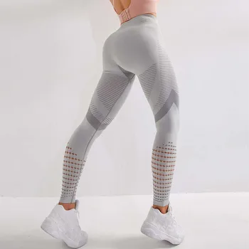 Femei fără Sudură Pantaloni de Yoga Elastic Talie Înaltă Compresie Colanti Sport Pantaloni Push-Up Sală de Fitness Legging de Funcționare îmbrăcăminte