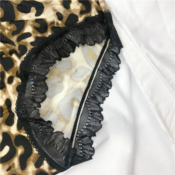 Femei Sutien Seturi De Leopard De Imprimare Sutiene Sexy Costum De Sârmă Liber, Lenjerie De Mijloc Boxeri De Talie 2020 Nou