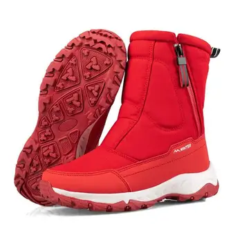 Femeile Snowboots Femei Pantofi de Iarna Cuplu de Zăpadă Cizme Glezna Cizme de Pânză Cizme de Pluș cu Fermoar Cizme cu Platforma Botas Mujer