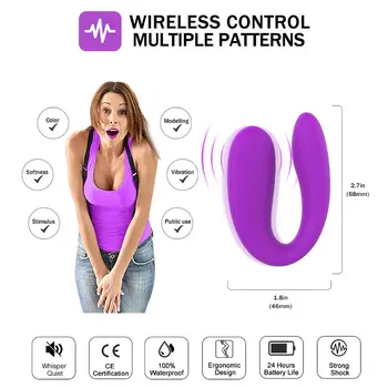 Femeile Vibrator Portabil de Silicon Vibrator G-Spot Stimula Masaj Adult Jucarie Sexuala pentru Cuplu