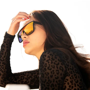FENCHI NOI ochelari de Soare Barbati Femei Conducere Albastru Supradimensionate de sex Feminin de Ochelari de Soare Ochelari de protecție împotriva vântului Zonnebril Dames Oculos Feminino