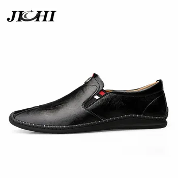 Fierbinte de Vânzare Pantofi pentru Bărbați Clasic Barbati din Piele Pantofi din Piele lucrate Manual Confortul Casual Pantofi pentru Bărbați Respirabil Slip-on Black Dimensiuni Mari 46
