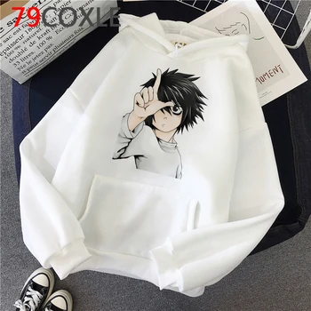 Fierbinte Japoneză Anime Death Note Hanorace Barbati Kawaii Cald Iarna Hoody Amuzant Desen Animat Grafic Streetwear Harajuku Jachete De Sex Masculin