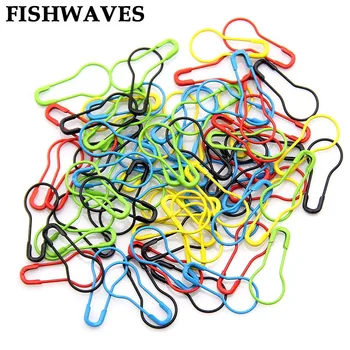 FISHWAVES 100buc Culori 5 Ace de Siguranță Ac Clip DIY Instrumente de Cusut Tricotat Croșetat de Blocare Stitch Marker Hang Tag Accesorii