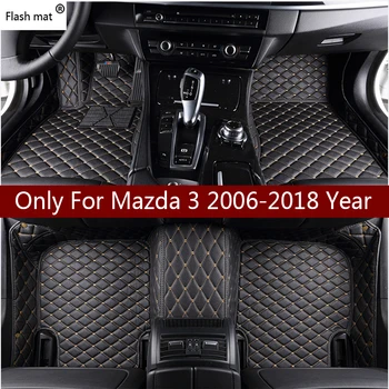 Flash mat piele auto covorase pentru Mazda 3 323 2006-2013 2016 2017 2018 auto Personalizate picior Pad automobile covor de acoperire