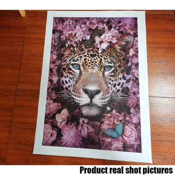 Flori Animal Leu Tigru Cerb Leopard Abstract Panza Pictura Arta De Perete Nordic Imprimare Poster Decorativ Tablou Living Decorul Camerei