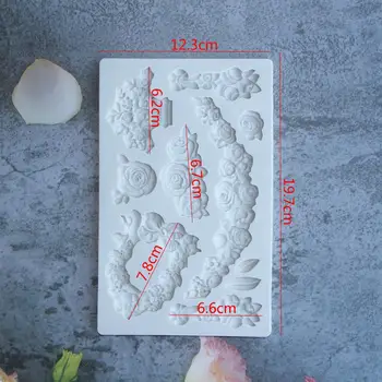 Flori De Nunta & Ghirlanda Matrite Din Silicon Pentru Fondant Tort De Decorare Matrite Sugarcraft Ciocolata Instrumente De Copt Pentru Prăjituri Gumpaste Forma