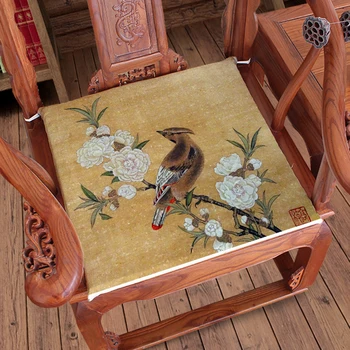 Flori Vintage Păsări Cal Macara Canapea Scaun Perna Scaunului Chineză Luat Masa, Fotoliu Așezat Pad Lenjerie De Pat Birou Acasă Covoare Confort