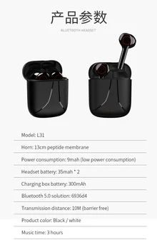 FLOVEME Mini TWS fără Fir Bluetooth Casti HiFi Stereo HD Apel Pavilioane Smart Touch Impermeabil Sport Căști Xiaomi, Huawei