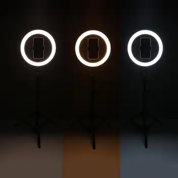 Fotografie l-a determinat Selfie Inel de Lumina 7.6 inch Estompat led-uri aparat de Fotografiat Telefon Inel de Lampa Cu Stand Trepied Pentru Machiaj Video Live Studio