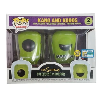 Funko POP The Simpsons Strălucire În Întuneric Desene animate Anime Treehouse of Horror Kang și Kodos Vinil Figurine Jucarii Model
