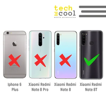 FunnyTech®Stand caz de Silicon pentru Xiaomi redmi notă 8T l Acasă de hârtie vers.1 fondul de Serie Verde