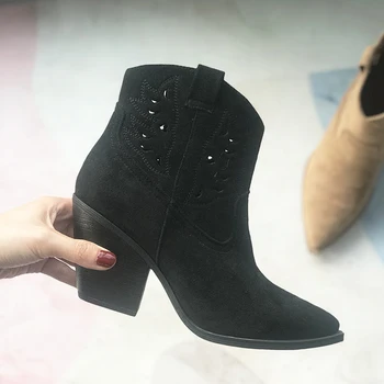 [fvfv] whosesale prcice 2020 noua moda fată drăguță pantofi Chelsea doamna cizme confortabil și casual sălbatice low-toc pantofi femei