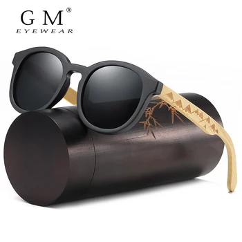 GM Femei Ochelari de Bambus Naturale Bărbați ochelari de Soare Polarizat Ochelari de Soare Moda Originale de Lemn Oculos de sol