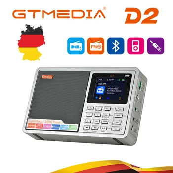 GTmedia D2 Mini Radio Digital DAB Receptor Bluetooth Stereo FM Receptor cu Colorat LCD/sunet de Înaltă calitate pentru interior si exterior