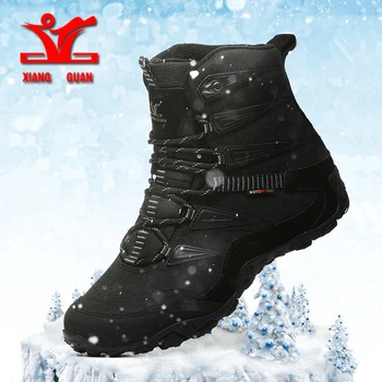 GUAN XIANG nou drumeții de iarnă pantofi pentru bărbați anti-alunecare, cizme de zapada bărbați în aer liber pantofi sport femei garnitură de pluș cald pantofi trekking femei