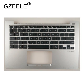 GZEELE NOI c caz Pentru ASUS X201 X201E X202 x202e zonei de Sprijin pentru mâini Capacul superior de caz NE tastatură versiunea ramă de argint engleză TOPCASE CAZ