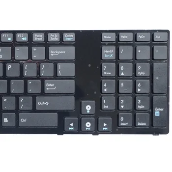 GZEELE Noi NE tastatura pentru ASUS X93 X93S X93SM X93SV 04GN6S1KND00-7 PK130JO1A16 negru versiune în limba engleză