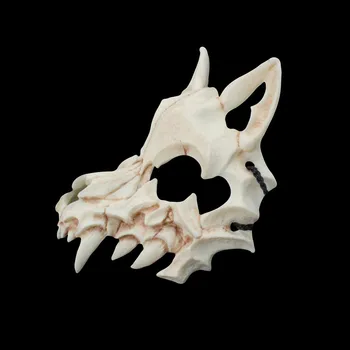 Halloween-ul Japonez Dragon Dumnezeu Vârcolac Masca Cosplay Craniu de Animal Masti Naturale Rășină Unisex Petrecere Spectacol de teatru Purta DNV12941