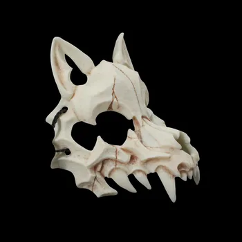 Halloween-ul Japonez Dragon Dumnezeu Vârcolac Masca Cosplay Craniu de Animal Masti Naturale Rășină Unisex Petrecere Spectacol de teatru Purta DNV12941