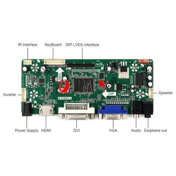 HDMI+DVI+VGA+Audio Driver LCD Monitor Controler de Bord Kit pentru LTN141BT09-001 1440X900 panoul de transport gratuit