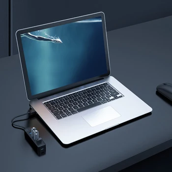 HUB USB 3.0 Splitter 4 Porturi Extender de Mare Viteză de Tip C Alimentat pentru ORICO TWU3-4A Informatice de uz Casnic, Piese de Siguranță