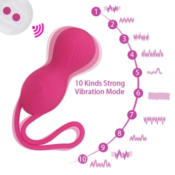 IKOKY 3Pcs/Set Bile Kegel Adult Produse Vagin Strângere Practicanta Vagin Antrenor Vibratoare Jucarii Sexuale Pentru Femei Erotic 10 Viteza