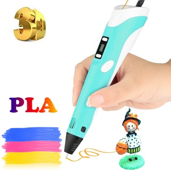 Imprimarea 3D Pen Ziua Pen Imprimare Creion Mais Vendidos Cadou PLA Filament de Imprimare 3D Stilou pentru copii Desen Cu Plastic