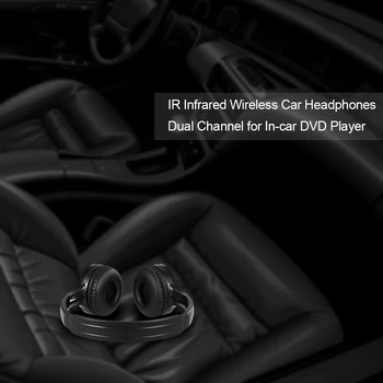 IR Infraroșu fără Fir Căști setul cu Cască Stereo Auto cu Fir căști Sport Dual Channel pentru DVD Player jocuri heaphones