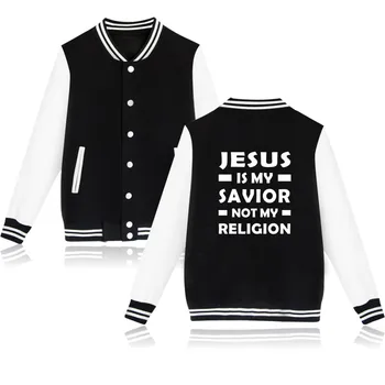 Isus Creștin Baseball Sacou Haina Harajuku Tricou Casual Femei/Bărbați De Modă Plus Dimensiune Hoodies Streetwear Jachete Haine