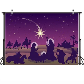 Isus Hristos Adept Oi Fotografie Fundal Sclipici De Stele Noaptea Pitoresc Isus Naștere Nașterea Domnului Fundal De Crăciun Foto