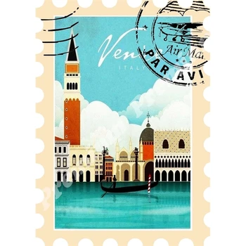 Italia vinil suvenir magnet de epocă turistice poster