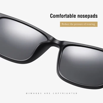 JIFANPAUL Polarizat ochelari de soare retro conducere ochelari moda clasică anti-uv și lumină albastră amețeli bărbați ochelari