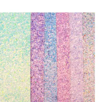 JOJO ARCURI 22*30 cm 6 buc Sclipici Material Pentru Ambarcațiunile de Bomboane de Culoare Faux din Piele Sintetica Foaie De lucru Manual Domiciliu Decor Textil
