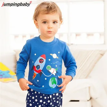 Jumpingbaby 2019 Băieți, Pijamale Copii, Lenjerie Pijama Enfant Pijama Set Baietel Cămașă De Noapte Pijamas Conjunto Infantil Copilul Pijamale Noi