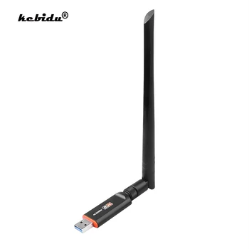 Kebidu 1200Mbps Dual Band 2.4 G & 5G placa de Retea USB3.0 Wireless Adaptor Wifi cu Antena Standard 802.11 ac Pentru Laptop Desktop