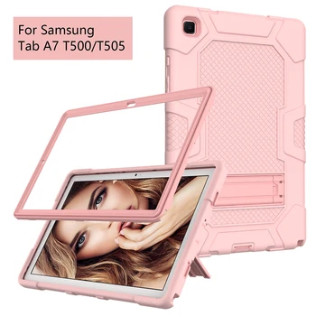 Kickstand Caz pentru Samsung Tab A7 T500 T505 la Șocuri Tableta Shell 3 Strat de Protecție Picătură Dovada Hard Cover