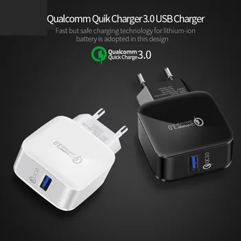 Konsmart Quick Charge 3.0 pentru Telefonul Mobil Rapid Încărcător de Perete Pentru Samsung S9 S10 Xiaomi Mi 9 iPhone X Xs Max pentru Huawei Încărcător