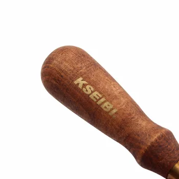 KSEIBI mână de Precizie countersink & debarring instrument cu mâner de lemn și alamă solidă manșoane Alezor de Mână.