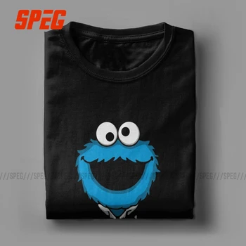 La Cookiefather Barbati Tricou Cookie Monster Casual Tricouri cu Maneci Scurte Rotund Gat T-Shirt din Bumbac Idee de Cadou de Îmbrăcăminte