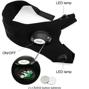 Lanterna LED-uri de Mănuși în aer liber Magic Curea Mănuși de Degete de Om Reparatii Masini de Pescuit Camping în Întuneric Ciclism Instrument de Salvare