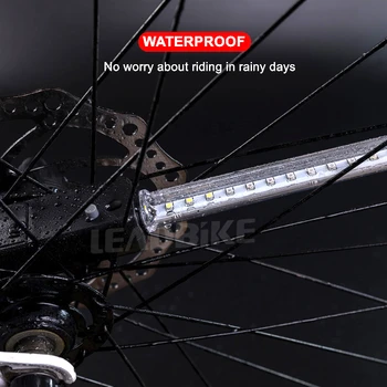 LEADBIKE Impermeabil Biciclete Vorbit Lumina 64 Led-uri de 30 de Modele de Dublu Partea de Afișare Anvelope de Biciclete Lumina Ciclism Fierbinte Roată de Lumină