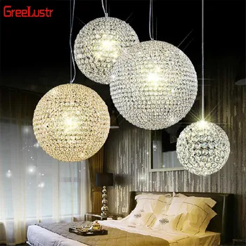 LED glob de Cristal Candelabru Modern, Design de Lux, Candelabre Lustru avize Hanglamp Pandantiv Corpuri de Lampă Abajur 90-260v