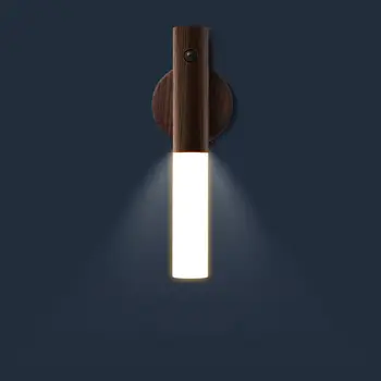 LED Infraroșu Senzor Fotosensibil Senzor de Noapte Lumina Wireless USB Reîncărcabilă lampă de Noapte Pentru Noptiera Dulap Lampă de Perete