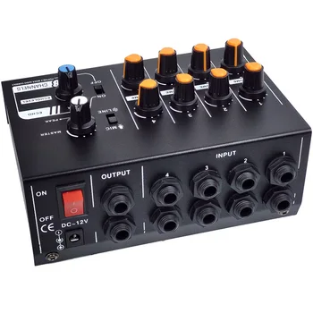 LEORY UE/NE KTV Karaoke Putere Mixer 8 Canale Audio Stereo de Sunet de Amestecare Consolă efect Mixer Profesional DC 12V Putere Sdapter