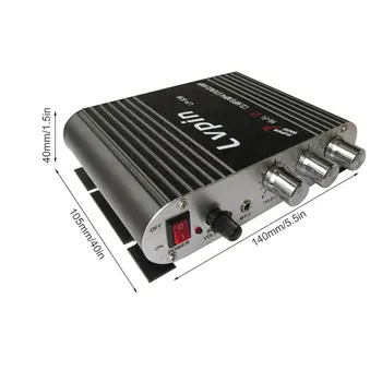 Lepy LP-838 Masina de Putere Amplificator Hi-fi gratuit 2.1, Radio MP3 Audio Stereo Difuzor Bass Booster Player pentru Motocicleta Acasă RCA Echilibrat