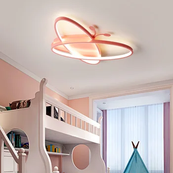 LICAN Moderne LED Lumini Plafon pentru boy fata de copii Roz Albastru Desene animate drăguț lampă de tavan pentru dormitor, camera copilului