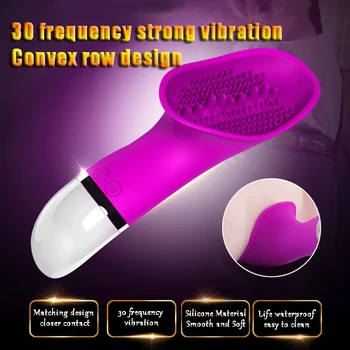 Limba Lins Vibratoare 30 De Frecvență Vibrații Tăcut Vagin Masaj G-Spot Stimulator Jucarii Sexuale pentru Adulti Femei