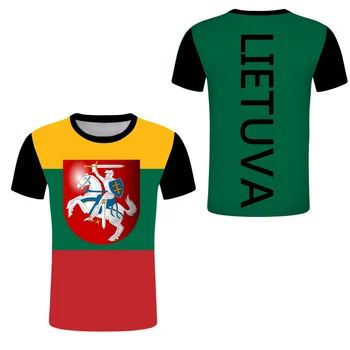Lituania Personalizate DIY tricouri Lietva Neam iubitor de Pavilion Tee Cămașă Personalizați LIETUVA LT Țara Echipa parinte-copil bărbați îmbrăcăminte